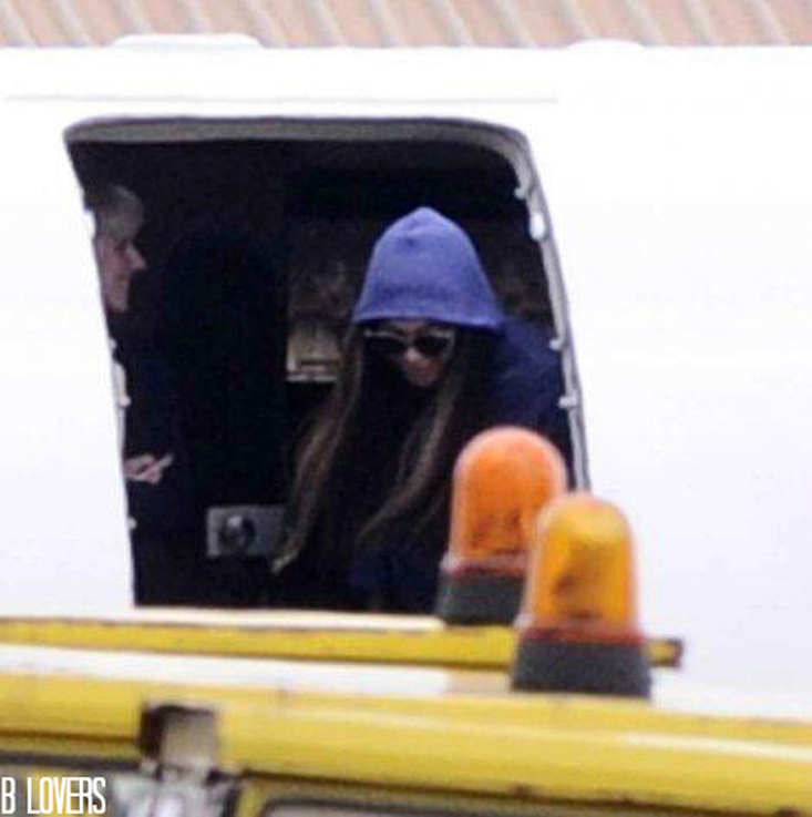 Beyonce arrived in Belgrade, Serbia